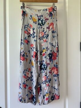 Vintage 90’s Y2K Mudd Floral High-Slit Wide Leg Pants Bohemian Cottagecore Small